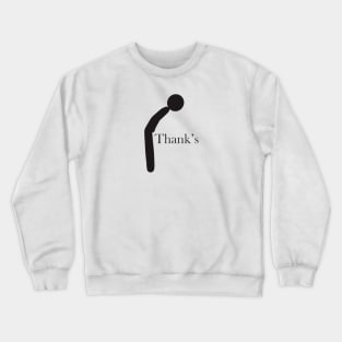 Stick man design Crewneck Sweatshirt